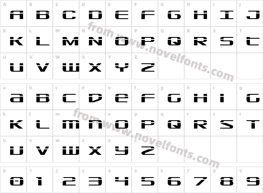 SDF LaserCharacter Map