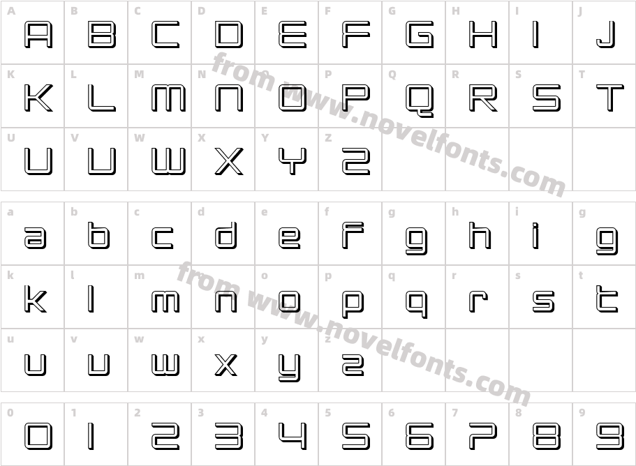 SF Chromium 24Character Map