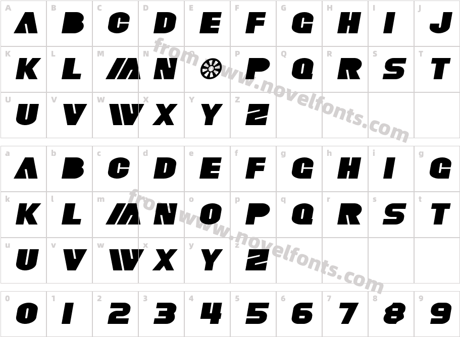 SF Fortune Wheel ExtendedCharacter Map