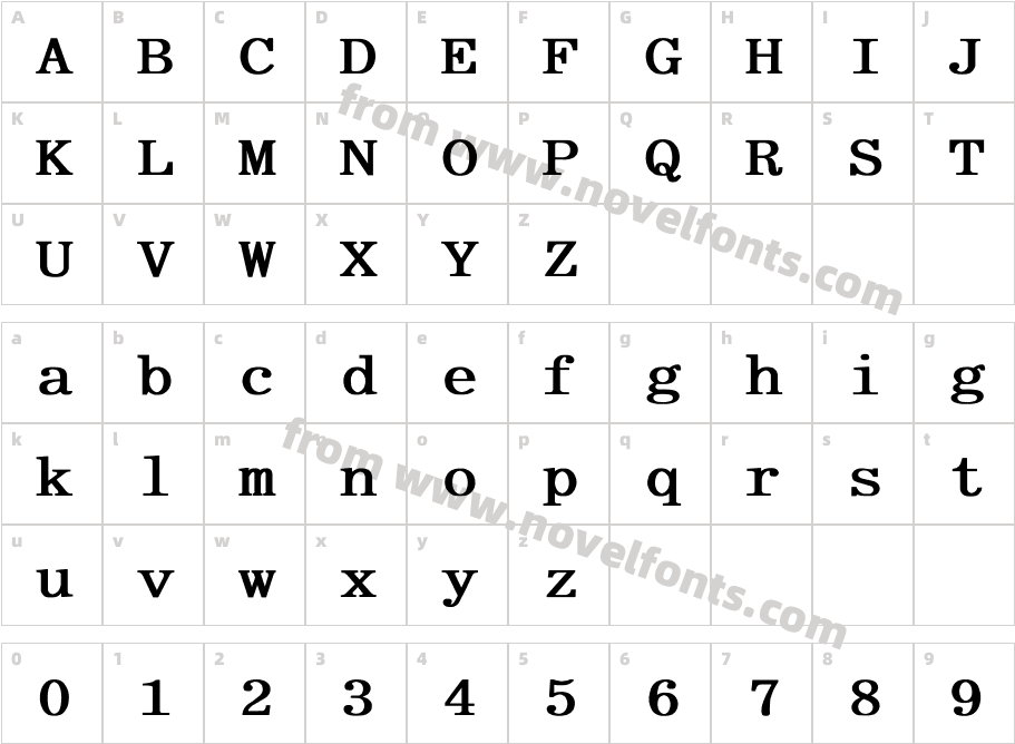 Asphalt Fixed BoldCharacter Map