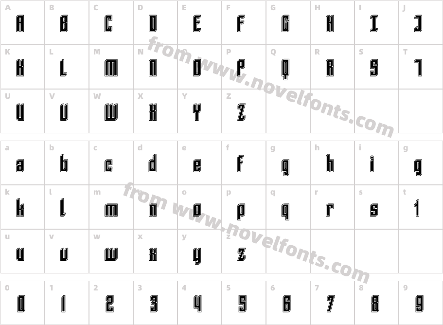 SF Piezolectric InlineCharacter Map