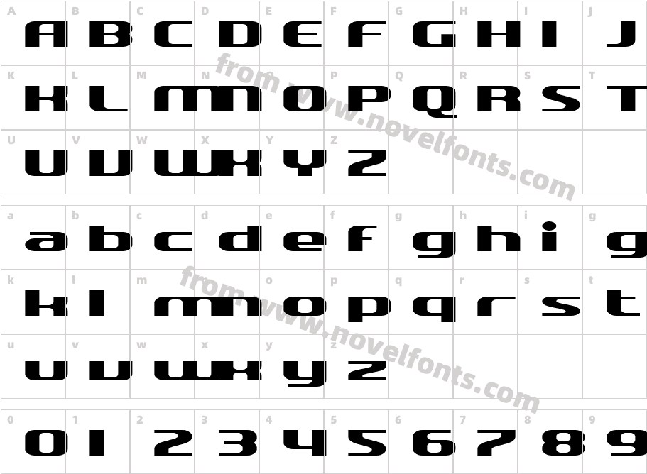 SF Quartzite ExtendedCharacter Map