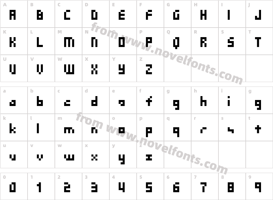 SG03Character Map