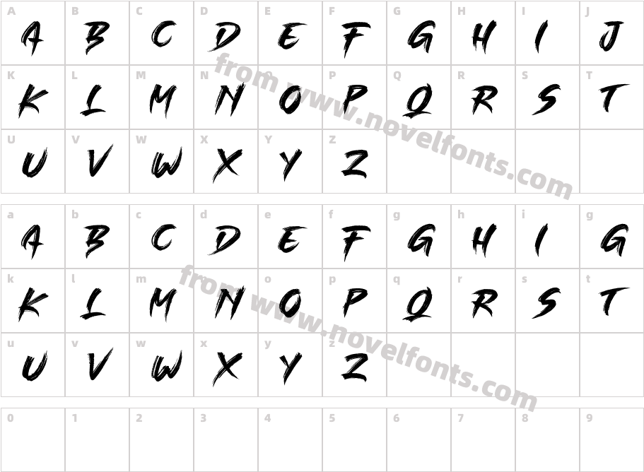 SINGLE FIGHTERCharacter Map