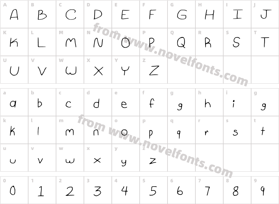 1st_GradeCharacter Map