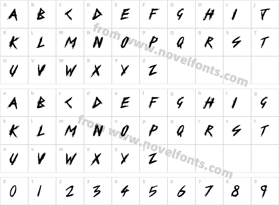 SKIDCharacter Map