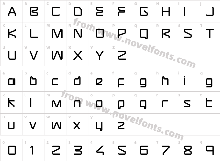 Assembler-BoldCharacter Map