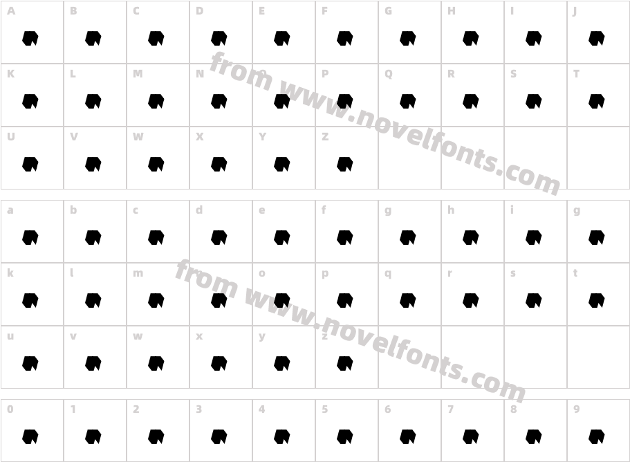 SMPRVLCharacter Map