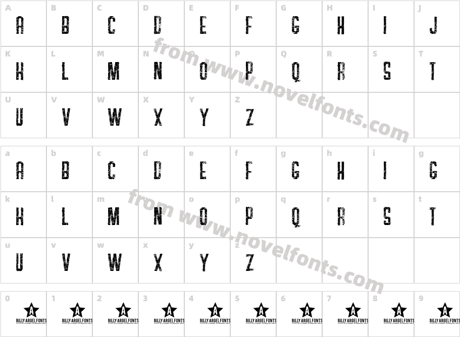 SOAPSTORECharacter Map