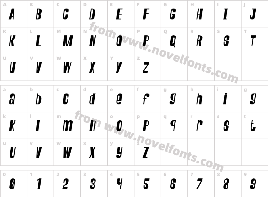 SOLOKUTHARegularCharacter Map