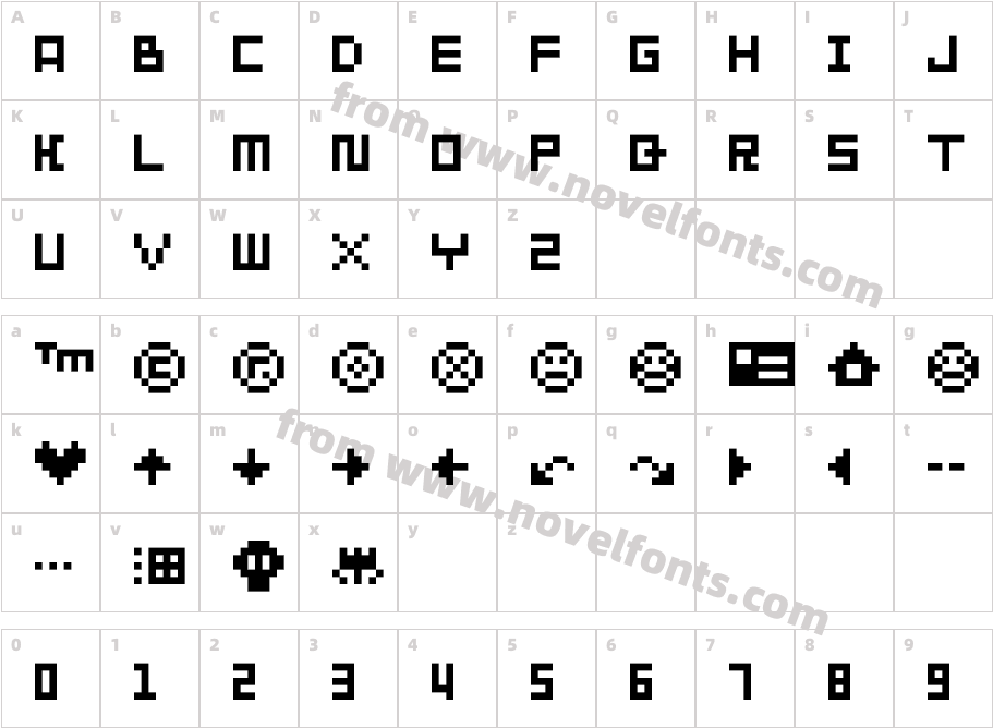 SP Abit 01Character Map