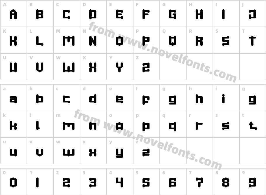 SPACE OBJECTCharacter Map