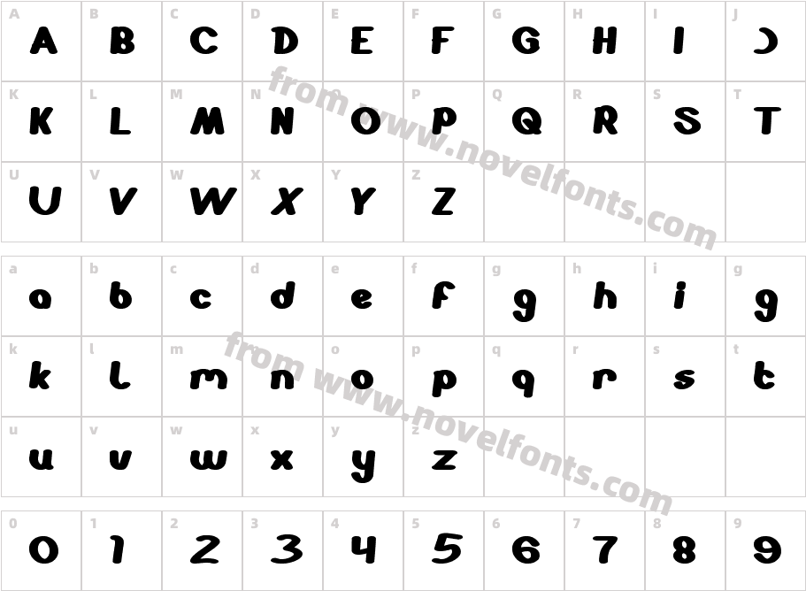 STABILO SpidolCharacter Map