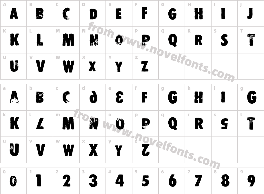 STOMPERCharacter Map