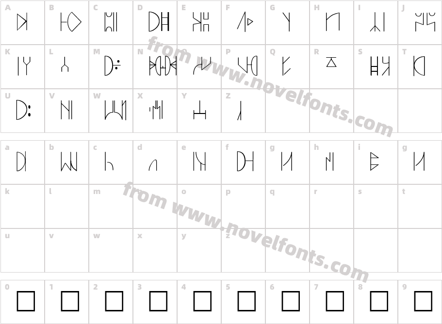 SWyavin4Character Map