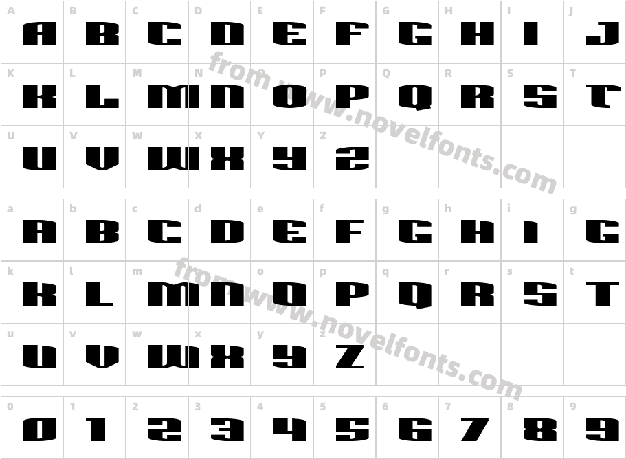 Sacred Czars ExpandedCharacter Map