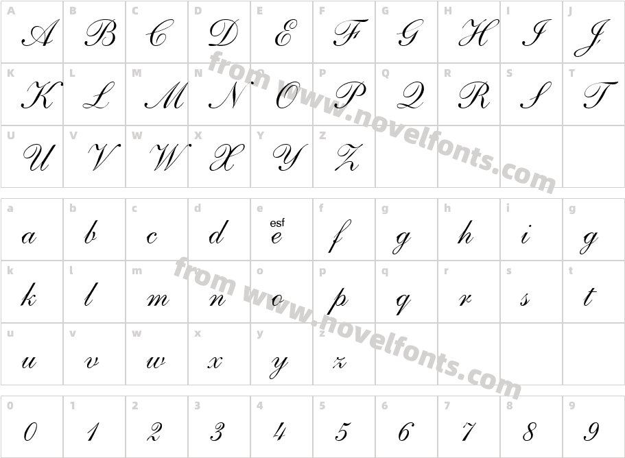 SaffronCharacter Map