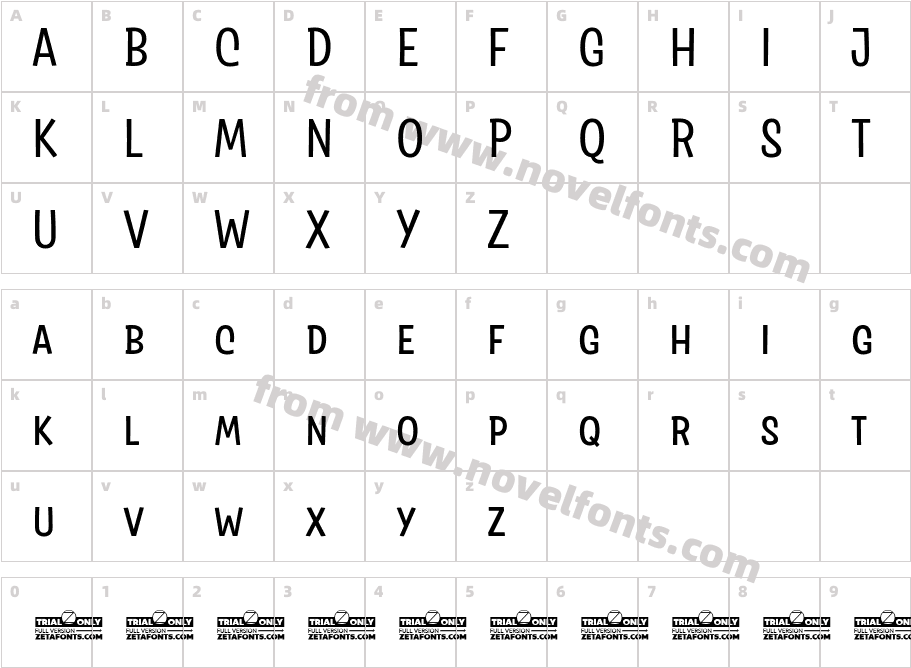 Salad Interlock Trial RegularCharacter Map