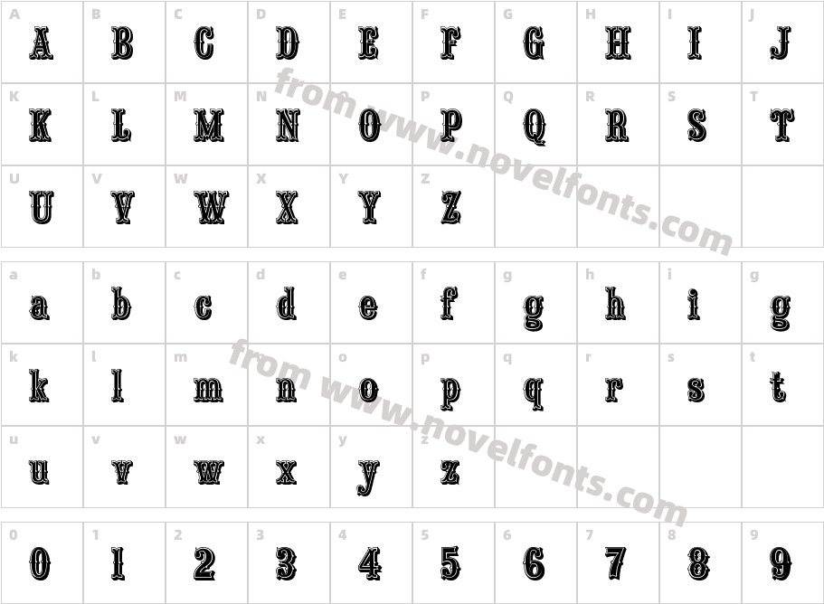 Saloon Girl InlineCharacter Map