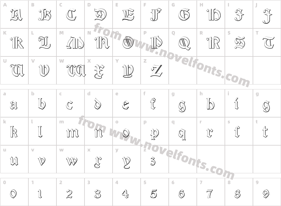 SalterioCharacter Map