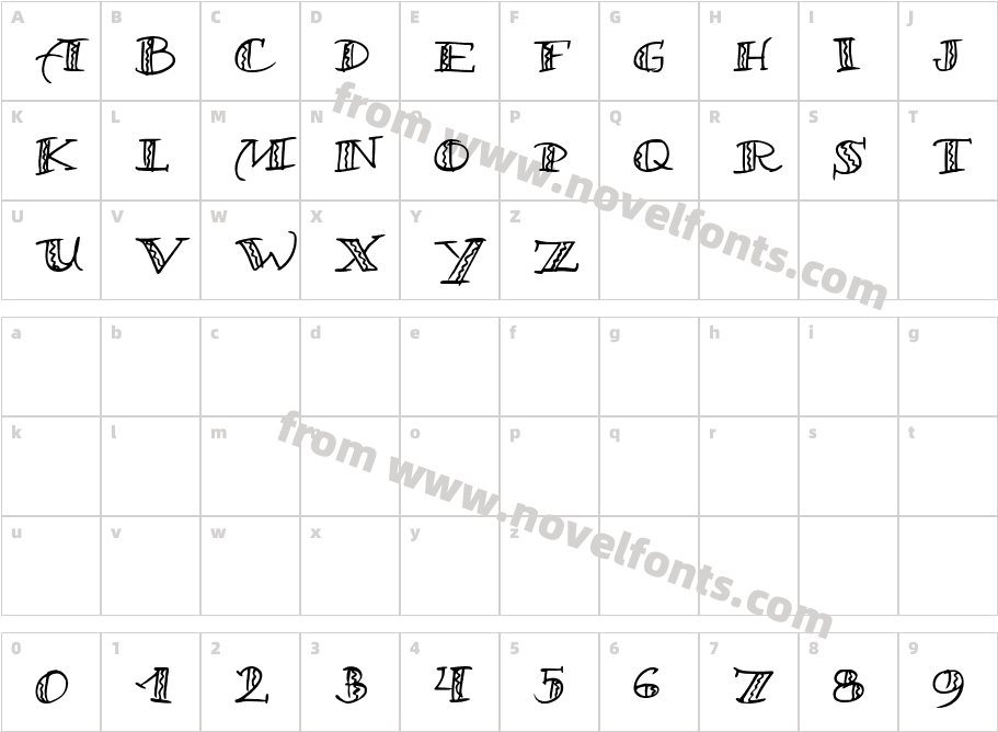 Samba!Character Map