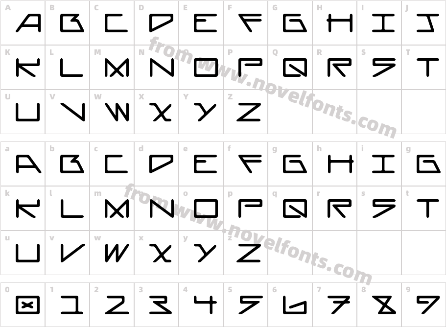 AsteriskRoundedCharacter Map