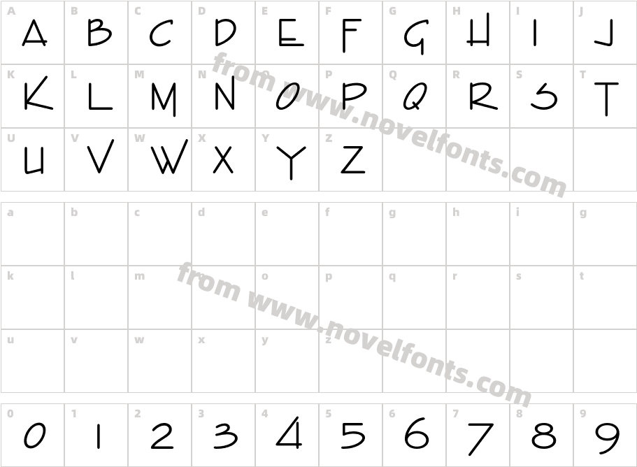 SansibarCharacter Map