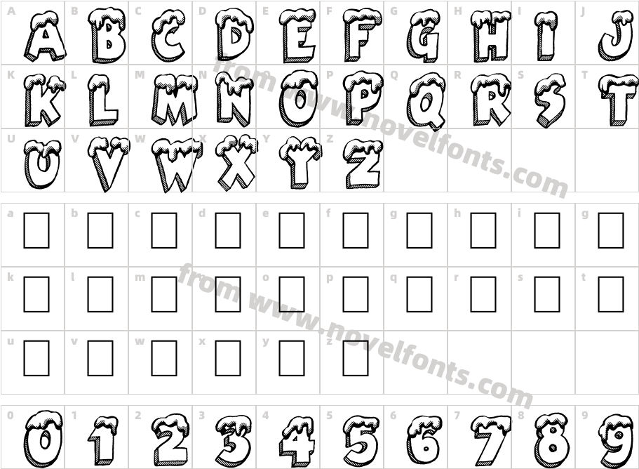 Santa's Air MailCharacter Map