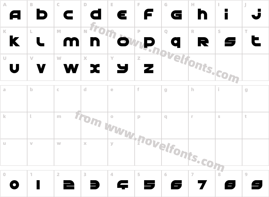 Astral Delight Black UprightCharacter Map