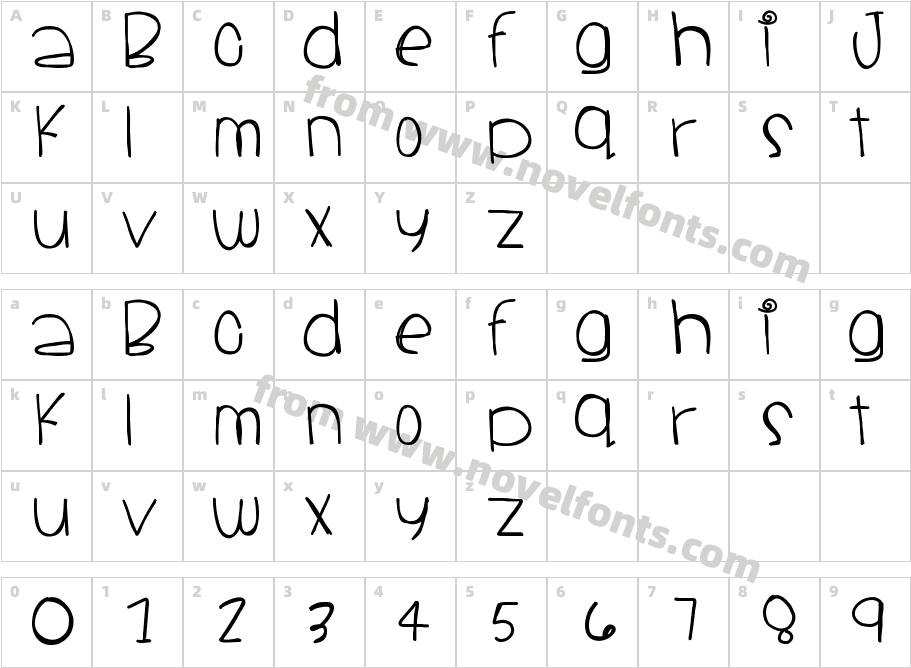 SantaCruzCharacter Map