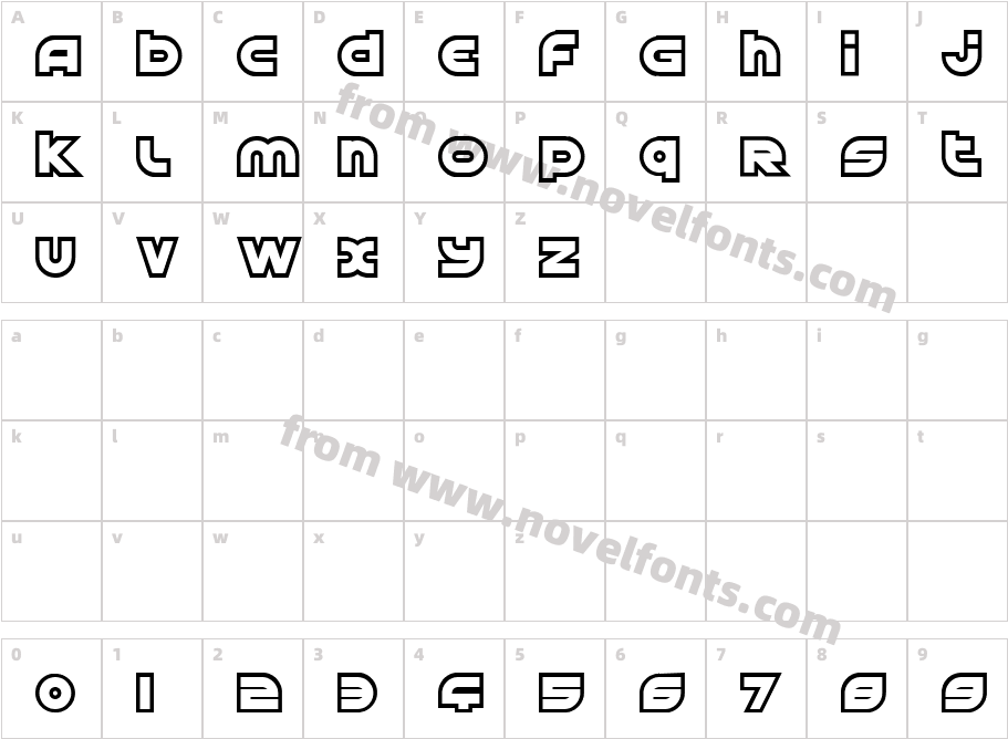 Astral Delight UprightCharacter Map