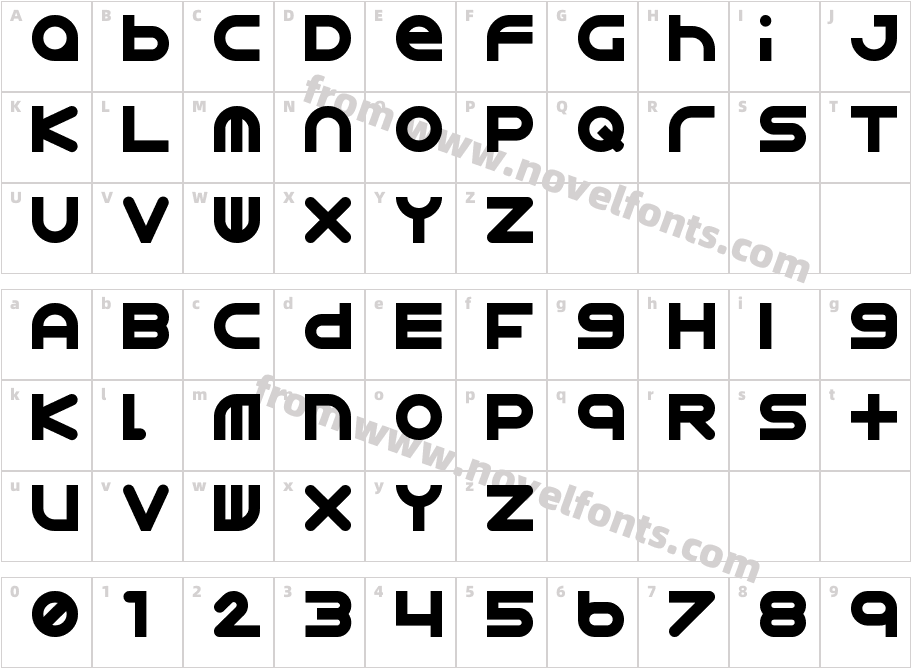 Astro 867Character Map