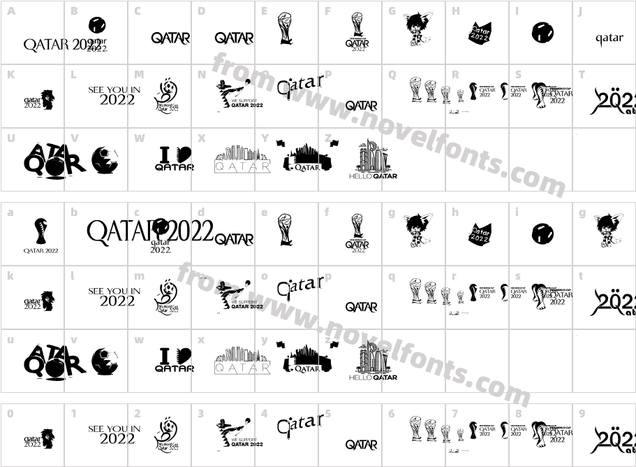 2022 unoifficialCharacter Map