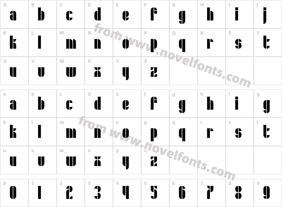 SchroferCharacter Map