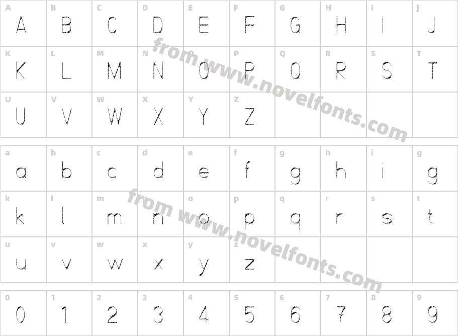 ScrFIBbLE ItalicCharacter Map