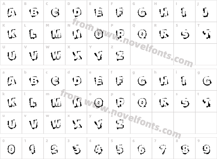 Scratch To RevealCharacter Map