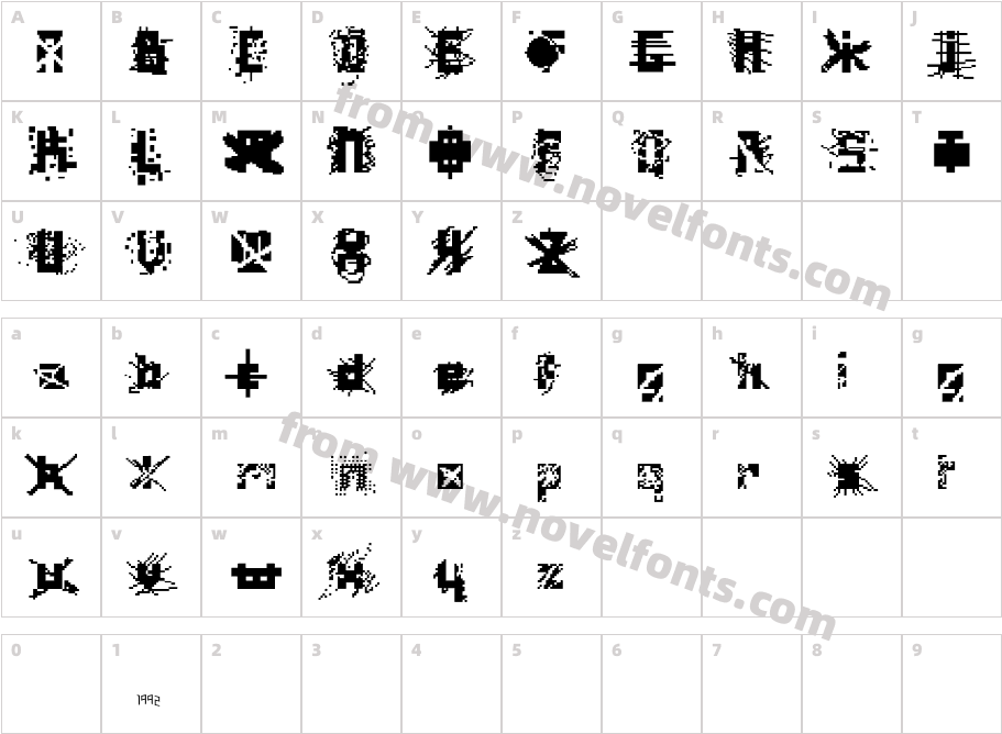 ScratchedOutCharacter Map