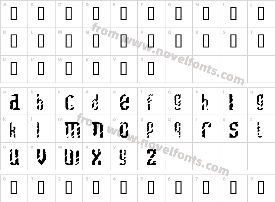 ScratchyCharacter Map