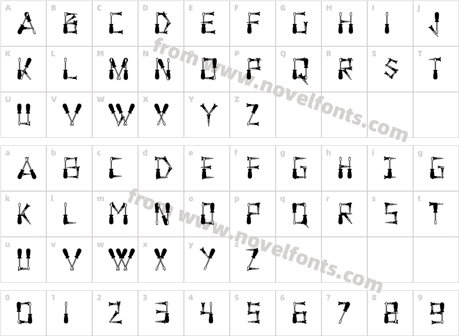 ScrewgedCharacter Map