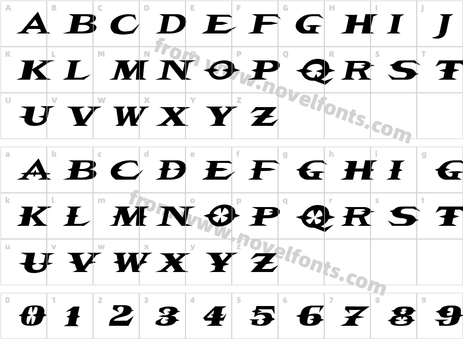 204-CAI978Character Map