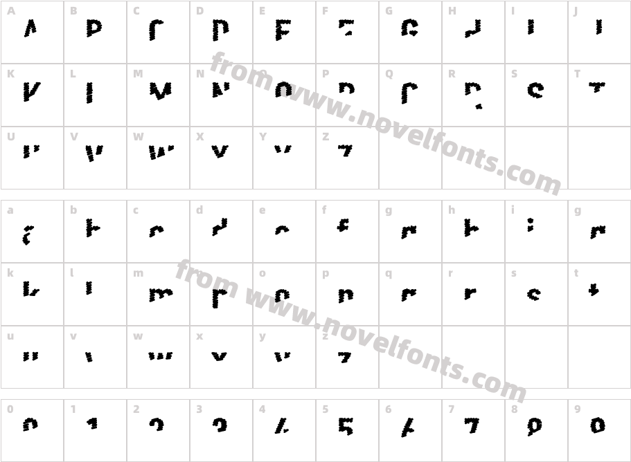 Scribble LessOneCharacter Map