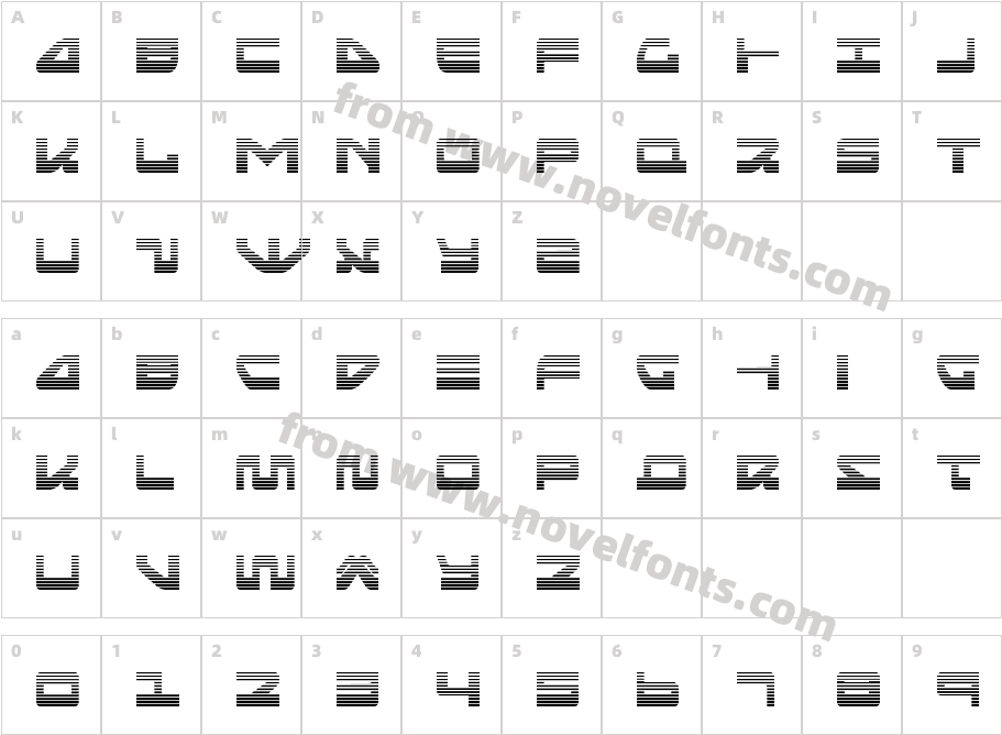 Searider Falcon GradientCharacter Map