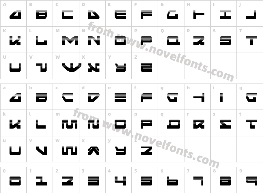 Searider Falcon HalftoneCharacter Map