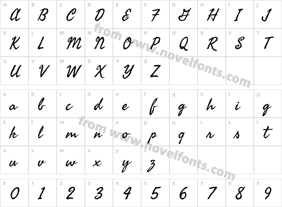 Seaweed ScriptCharacter Map