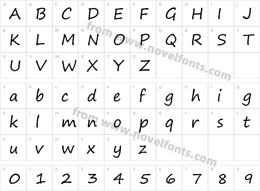 Segoe PrintCharacter Map