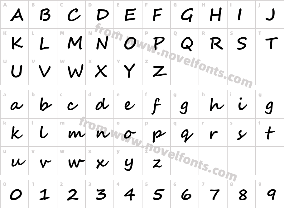 Segoe ScriptCharacter Map