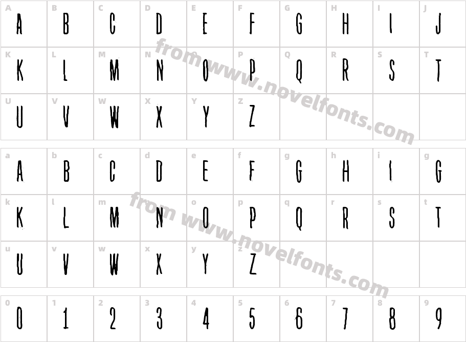 SekundaCharacter Map