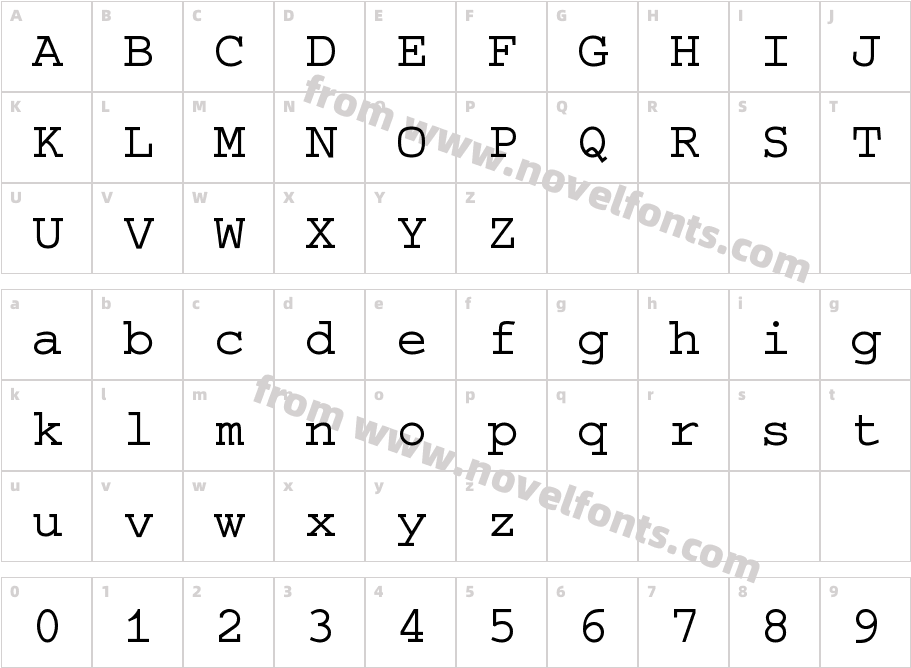 SelectricCharacter Map