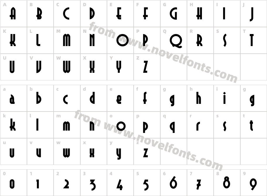 Selznick Remix NFCharacter Map