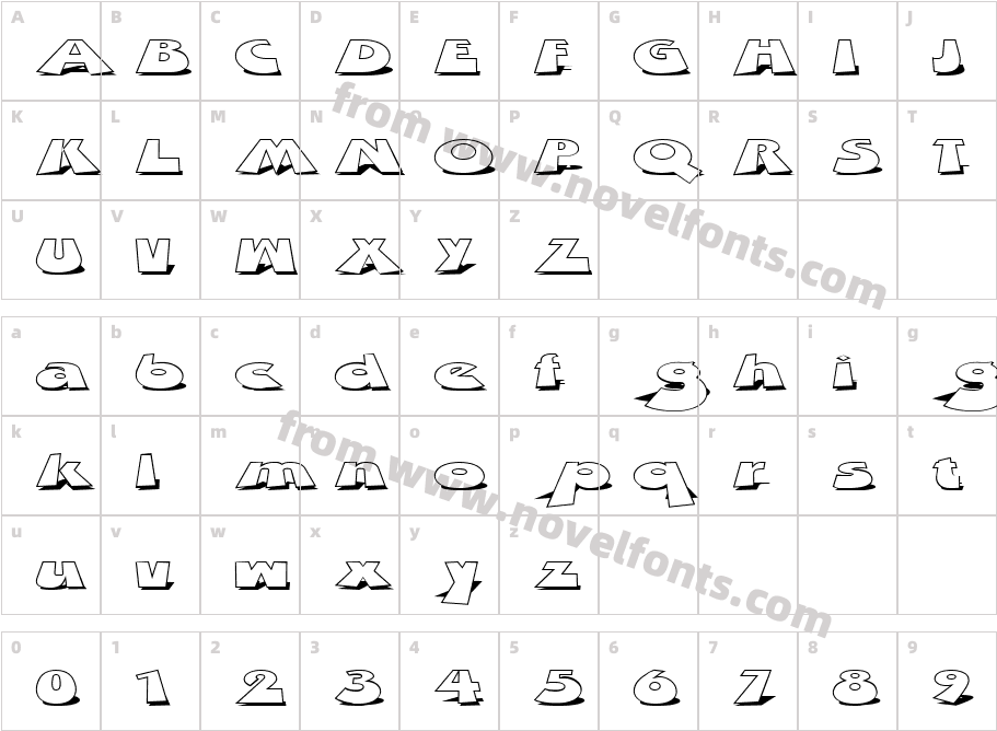 206-CAI978Character Map